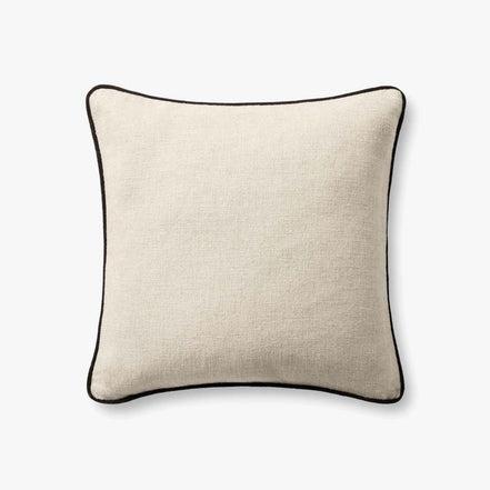 20x20 Hudson Natural / Black Down Pillow