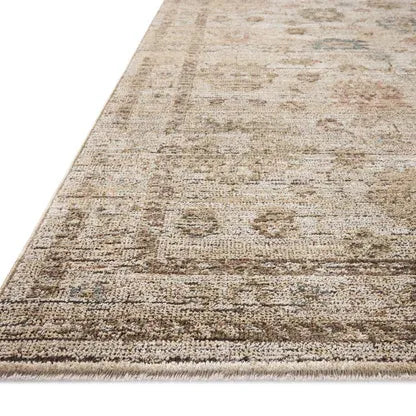 9'3 x 13 Ivory/Multi Poly Rug