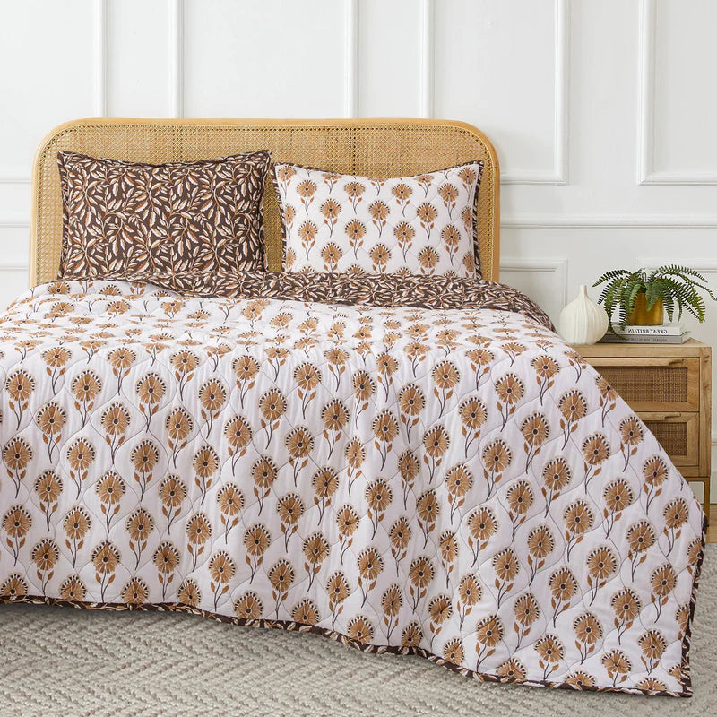 Reversible King Quilt Set