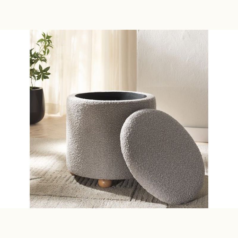 Boucle Storage Ottoman