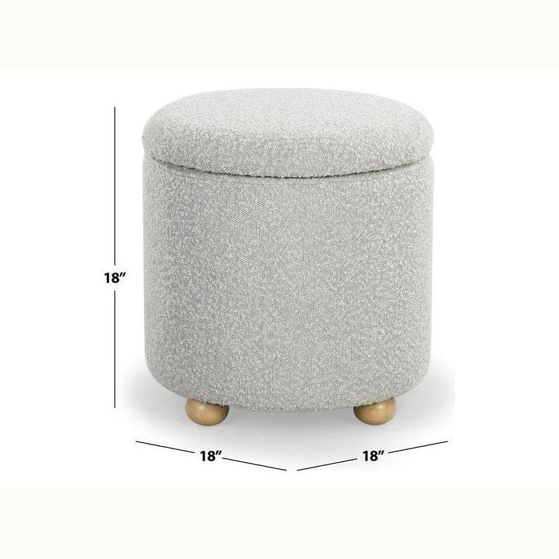 Boucle Storage Ottoman