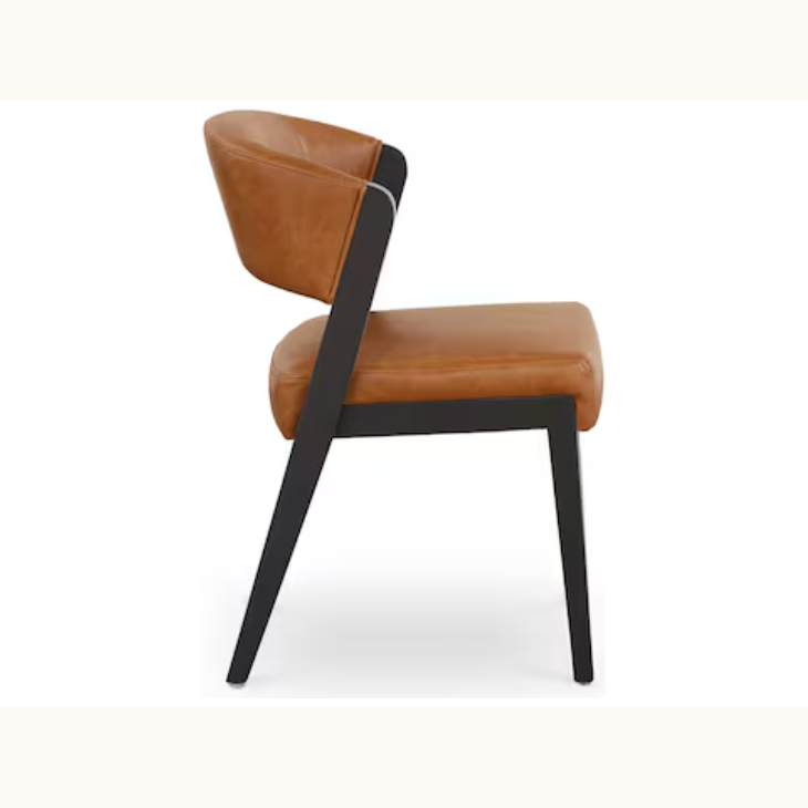 Butterscotch Leather Dining Chair