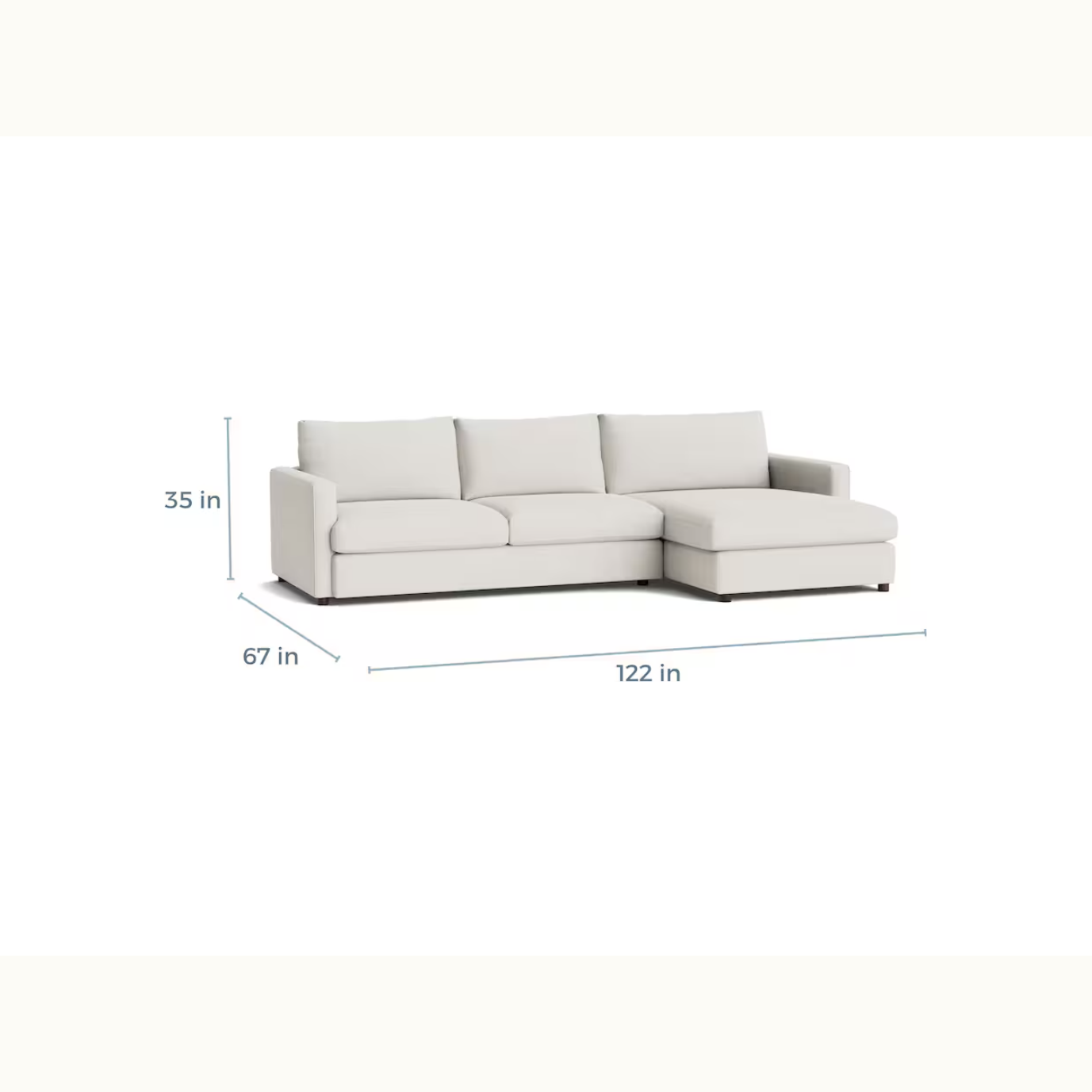 2 Piece Sectional with Chaise