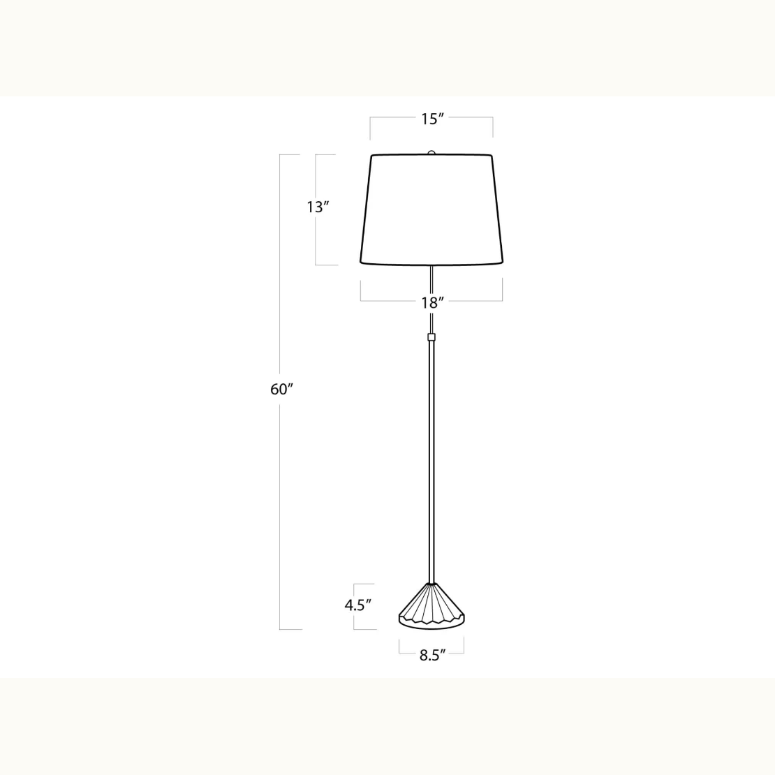 Gold and Black Accent Floor Lamp