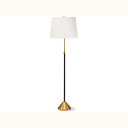 Gold and Black Accent Floor Lamp