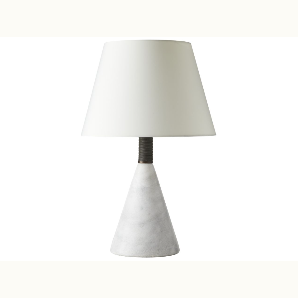 White Marble Base Table Lamp