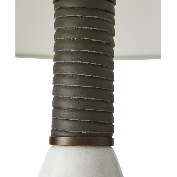 White Marble Base Table Lamp