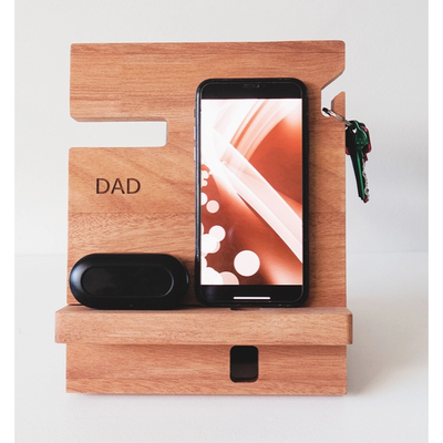 Compact Wooden Docking Station