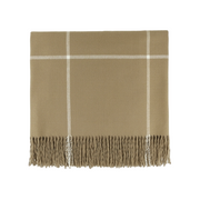 Windowpane Plaid Throw Blanket