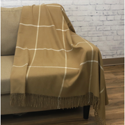 Windowpane Plaid Throw Blanket