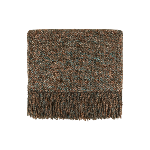 Textured Fringe Throw Blanket