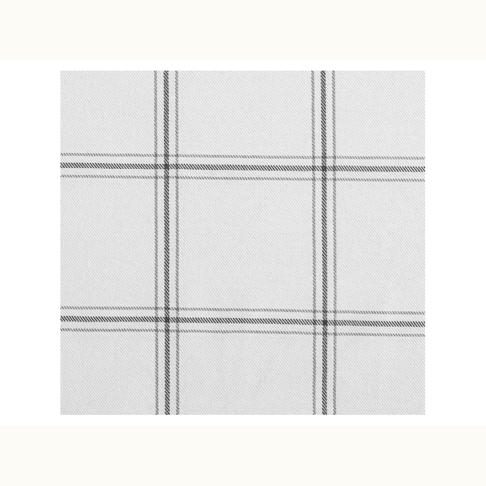 White Windowpane Plaid King Bedding Set