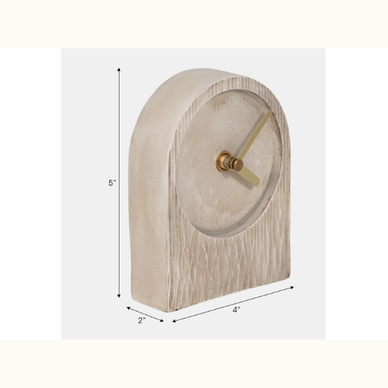 5" Arch Table Clock