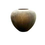 Smoke Brown Glass Vase