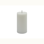 Large White Flameless Candle Pillar