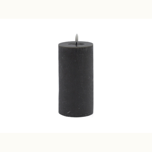 Large Gray Flameless Candle Pillar