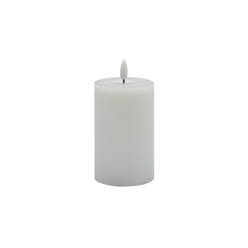 Small White Flameless Candle Pillar