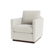 Custom Textured Track Arm Swivel Chair