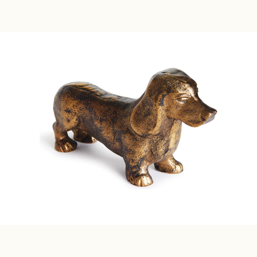 Metal Dachshund Sculpture