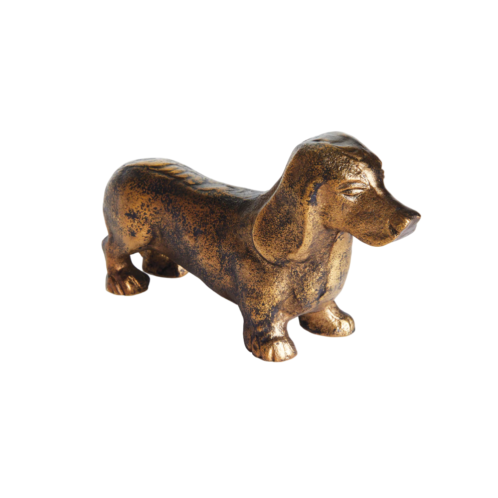 Metal Dachshund Sculpture