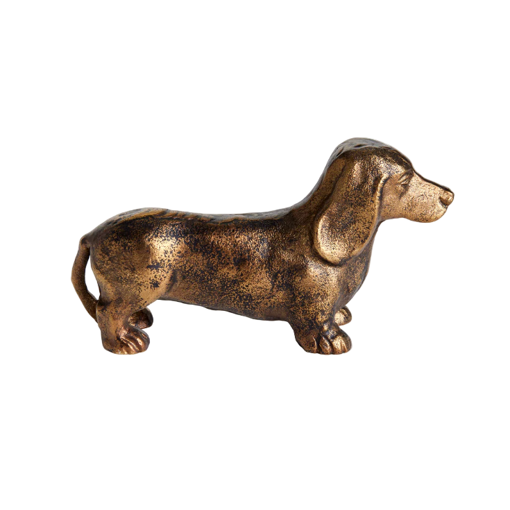 Metal Dachshund Sculpture
