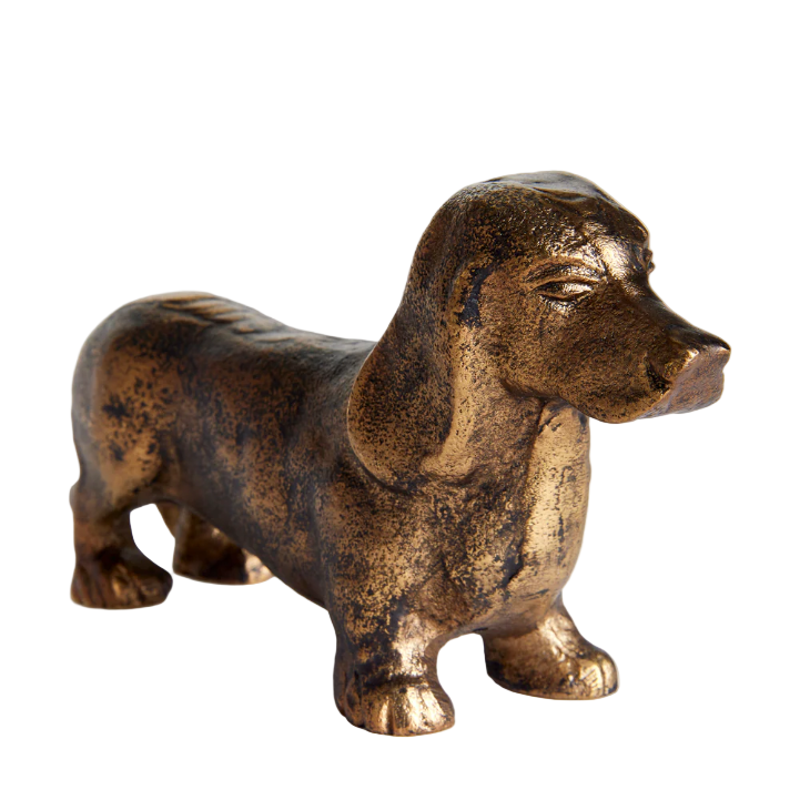 Metal Dachshund Sculpture