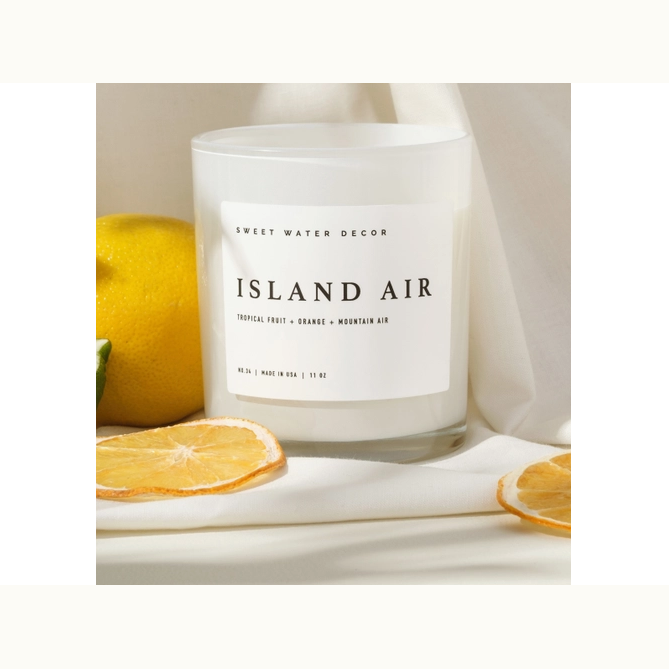 Island Air:  11 oz. Soy Candle