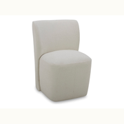 Fully Upholstered Dining Chair with Casters