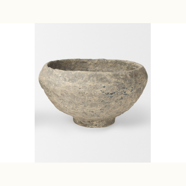 Gray Paper Mache Bowl