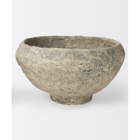 Gray Paper Mache Bowl