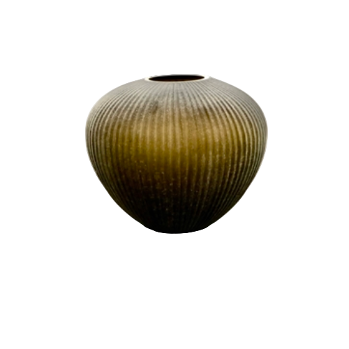 Smoke Brown Glass Vase