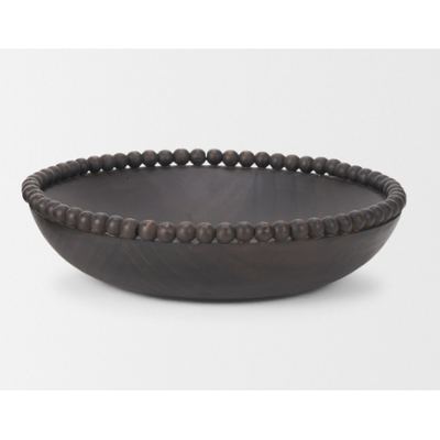 Dark Brown Wood Bowl