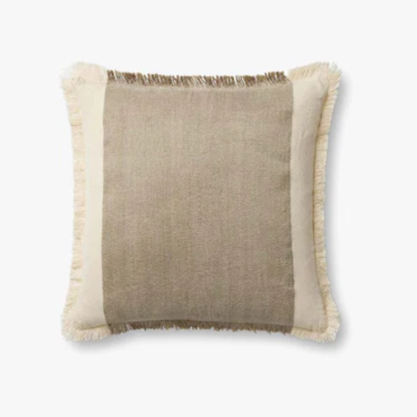 18x18 Ivory / Earth Down Pillow