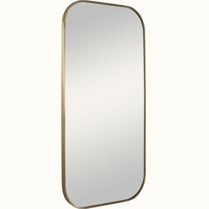 21" x 41" Brass Mirror