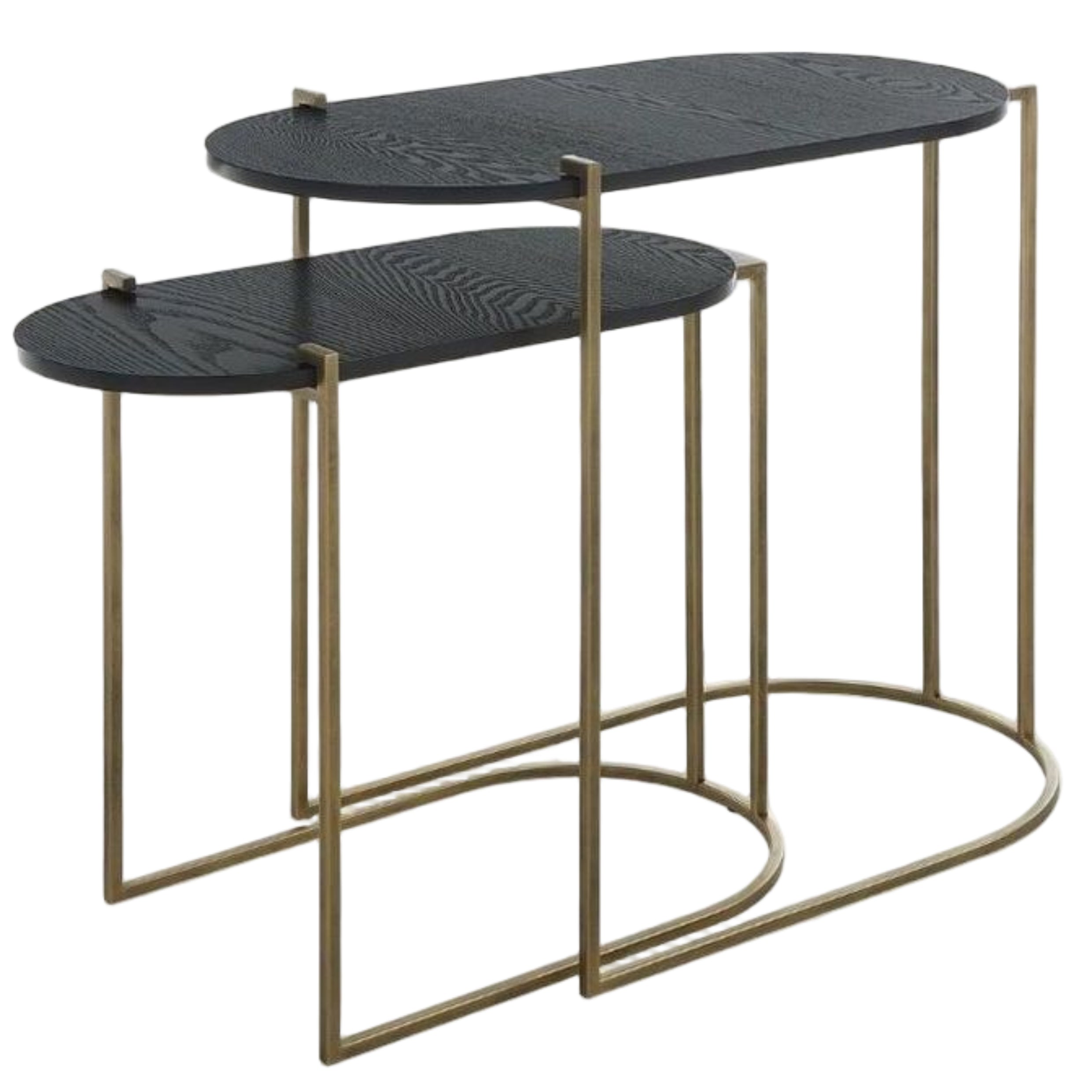Antique Brass Nesting Tables