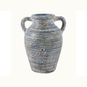 Blue/White Terracotta Vase