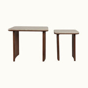 Travertine Nested Side Tables