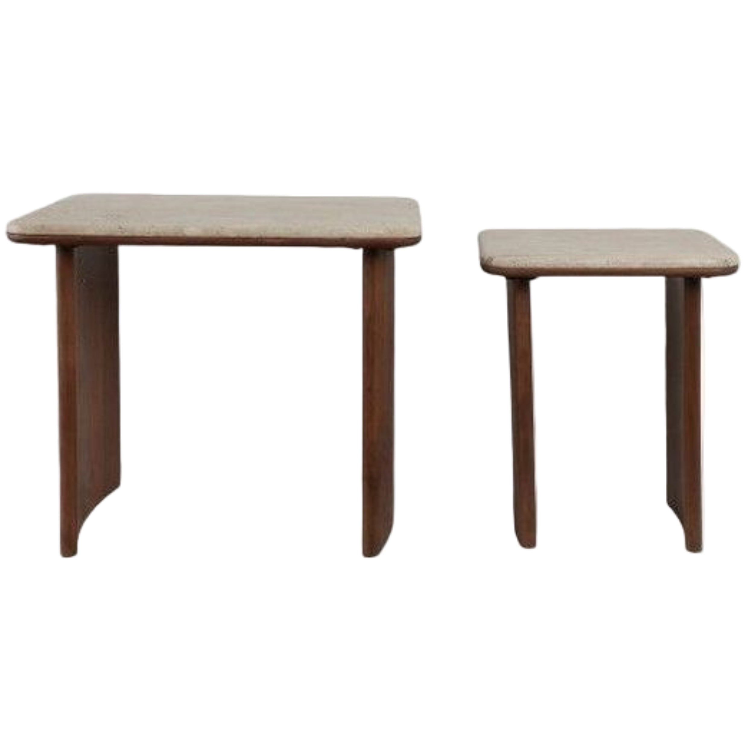 Travertine Nested Side Tables