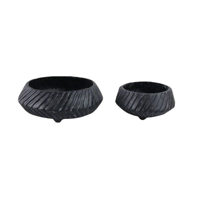 Black Tapered Bowls