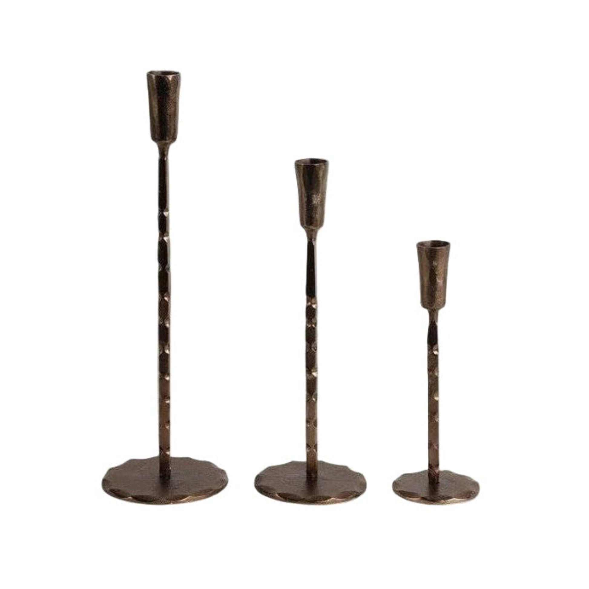 Forged Bronze Iron Taper Holder