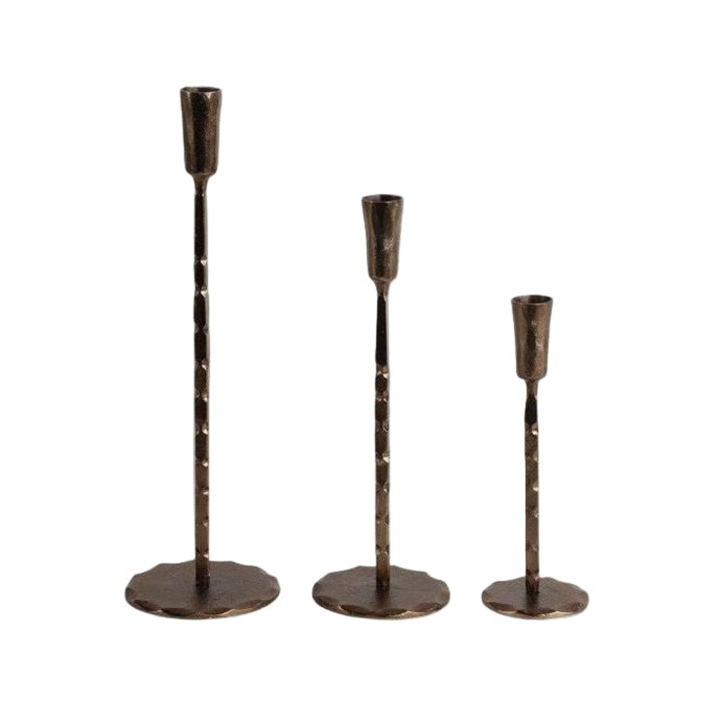 Forged Bronze Iron Taper Holder