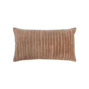 14"x 26"Camel Lumbar Velvet Pillow