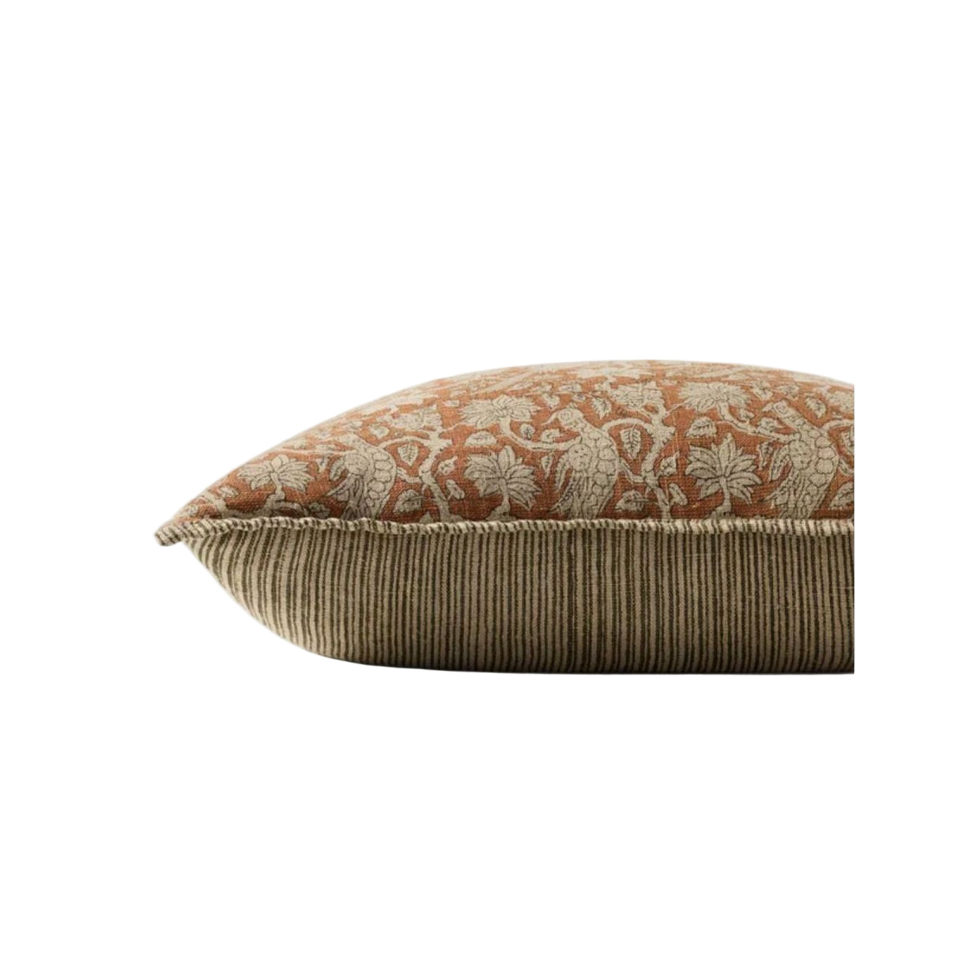 22x22 Rust Patterned Pillow