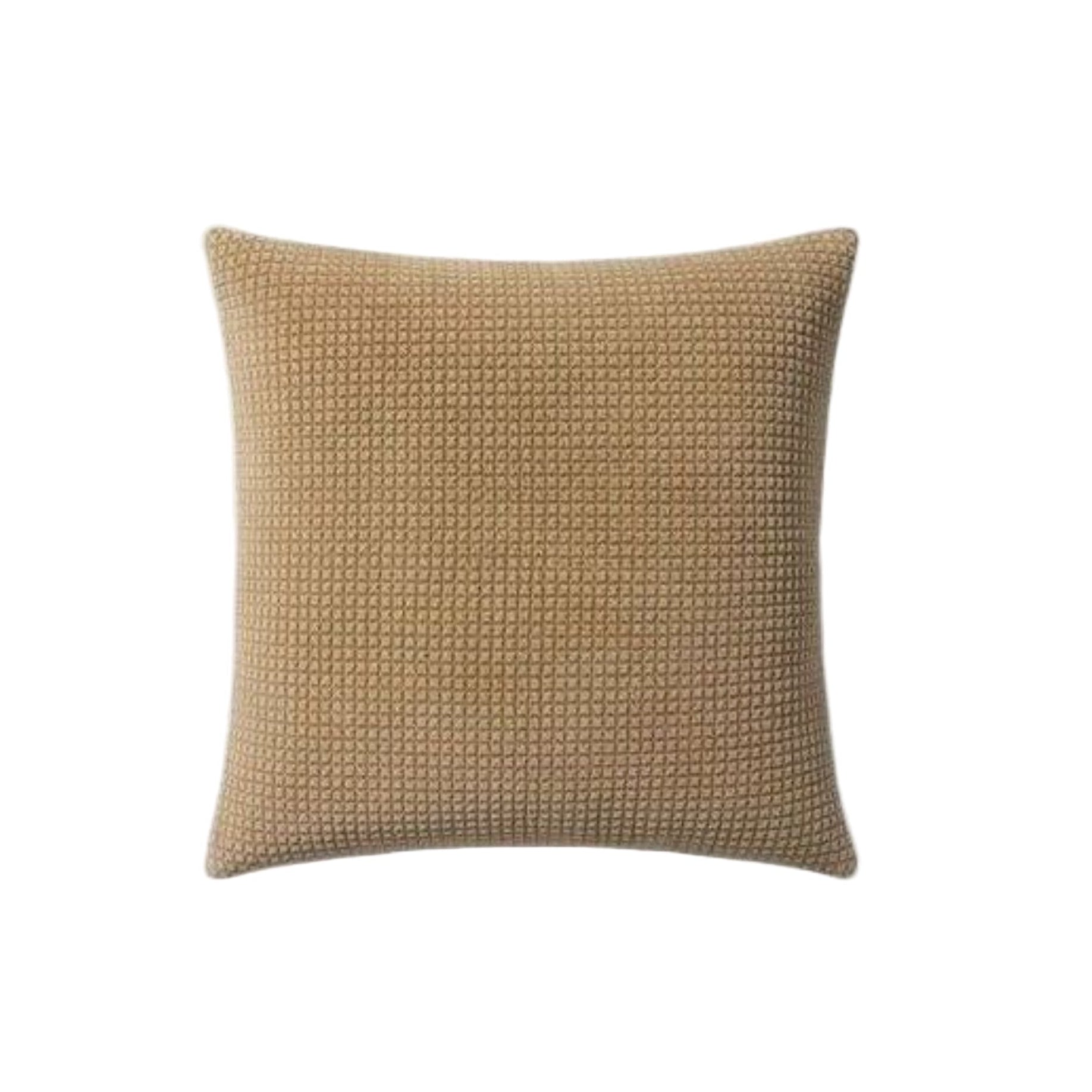 22" Textured Tan Down Pillow