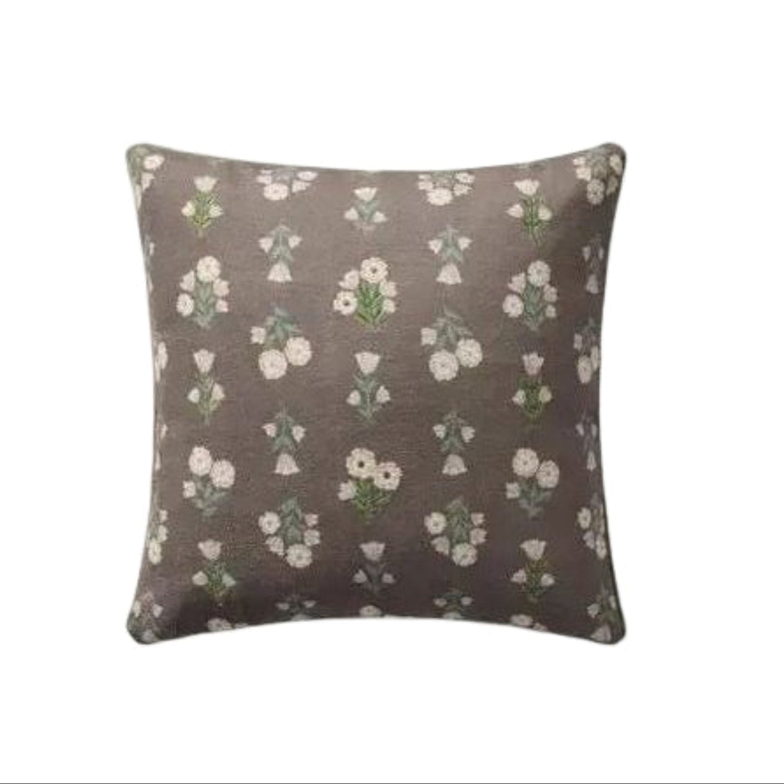 20" Posies Mauve / Multi Down Pillow