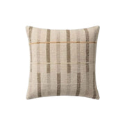 20" Brown/Ivory Patterned Down Pillow