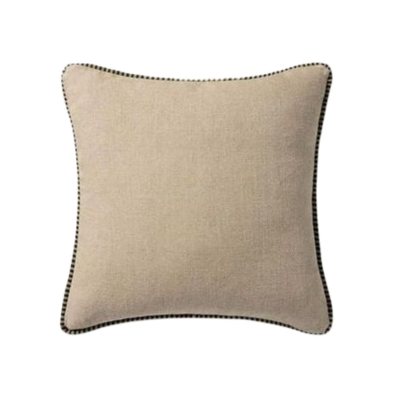 22" Green/Natural Corded Down Pillow