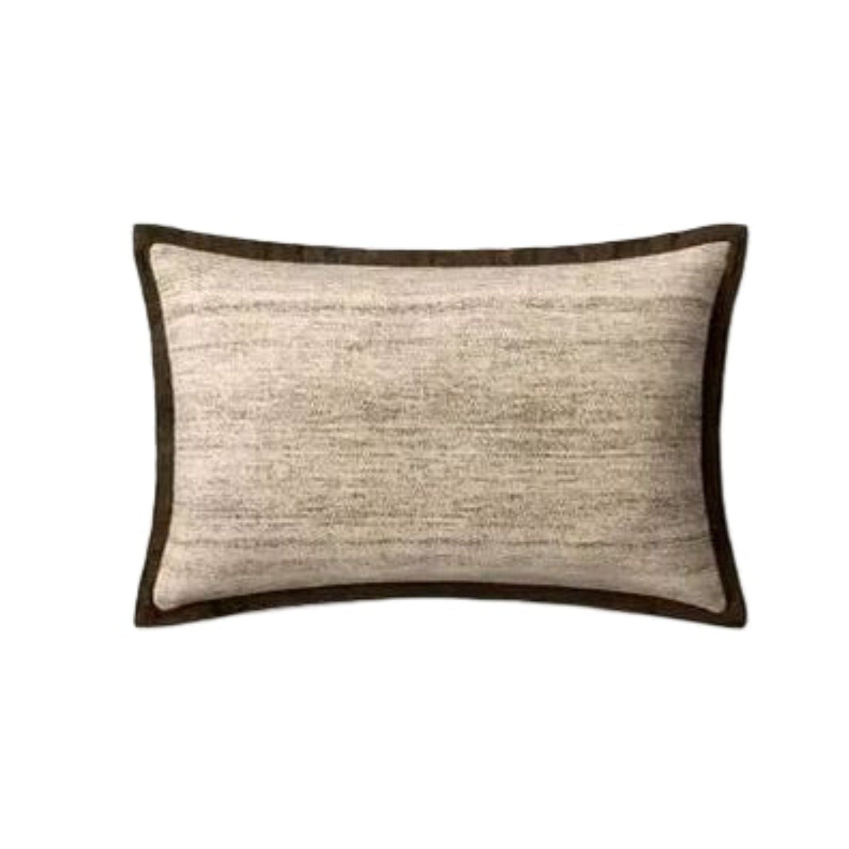 16 X 26 Brown/Ivory Heathered Down Pillow