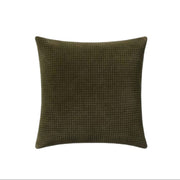 22" Dark Olive Velvet Down Pillow