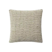 18" Green/Ivory Grid Down Pillow